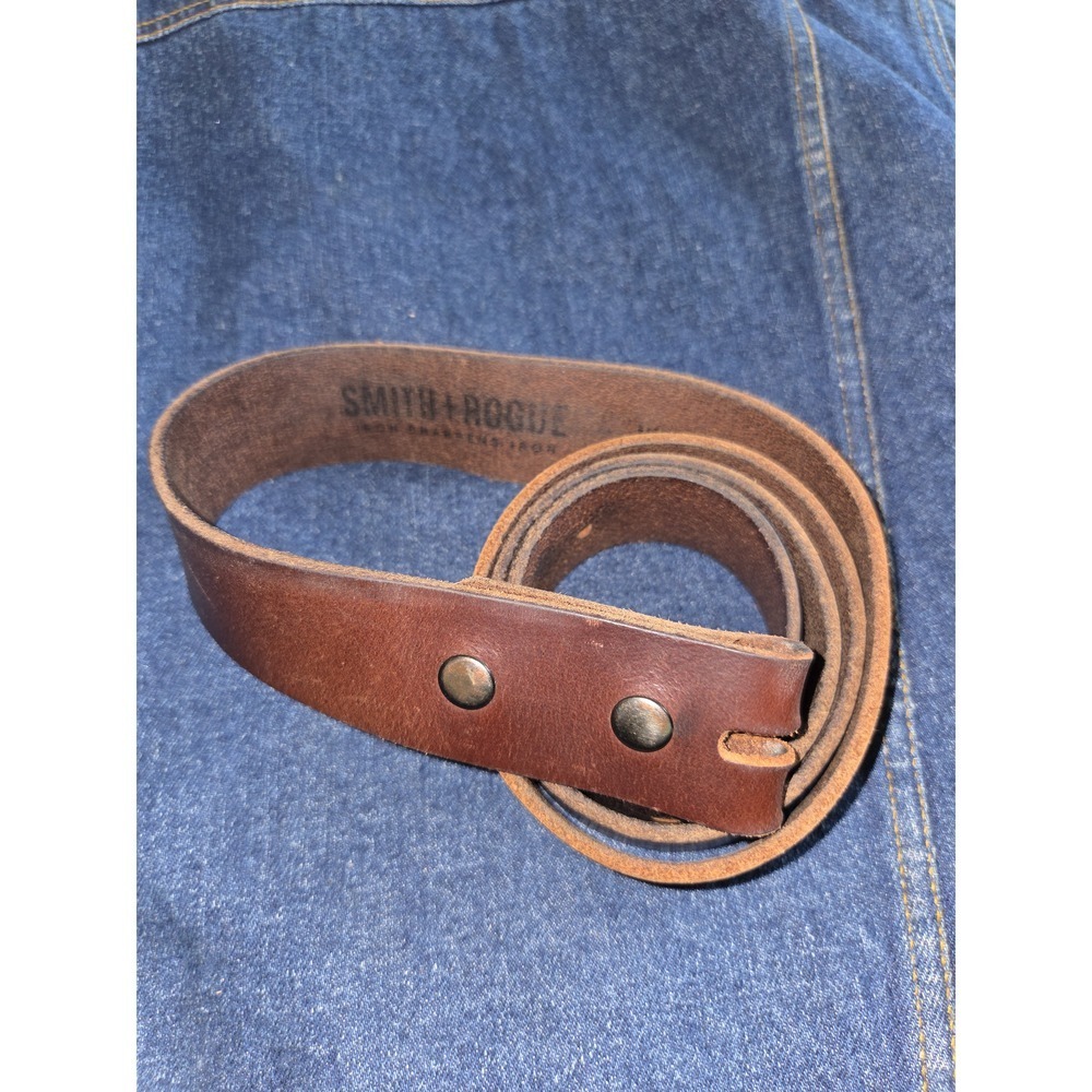 Smith + Rogue Italian Saddle Leather Belt - Brown Men's Size 44 - 1.5in Wide